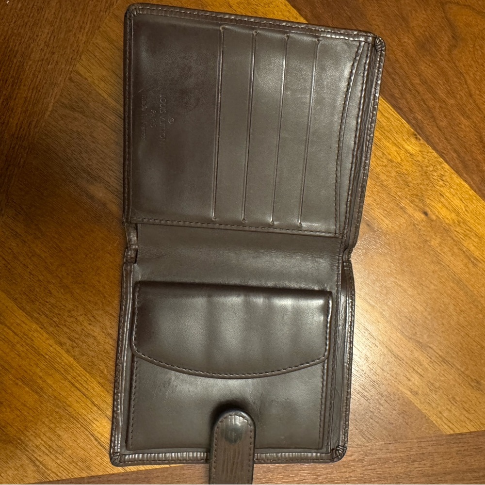 Louis Vuitton Brown Leather Wallet